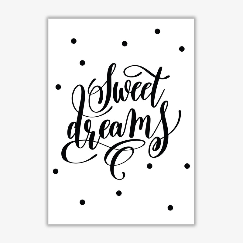 Sweet dreams black modern fine art print