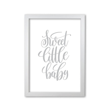 Sweet little baby grey modern fine art print, framed childrens nursey wall art poster