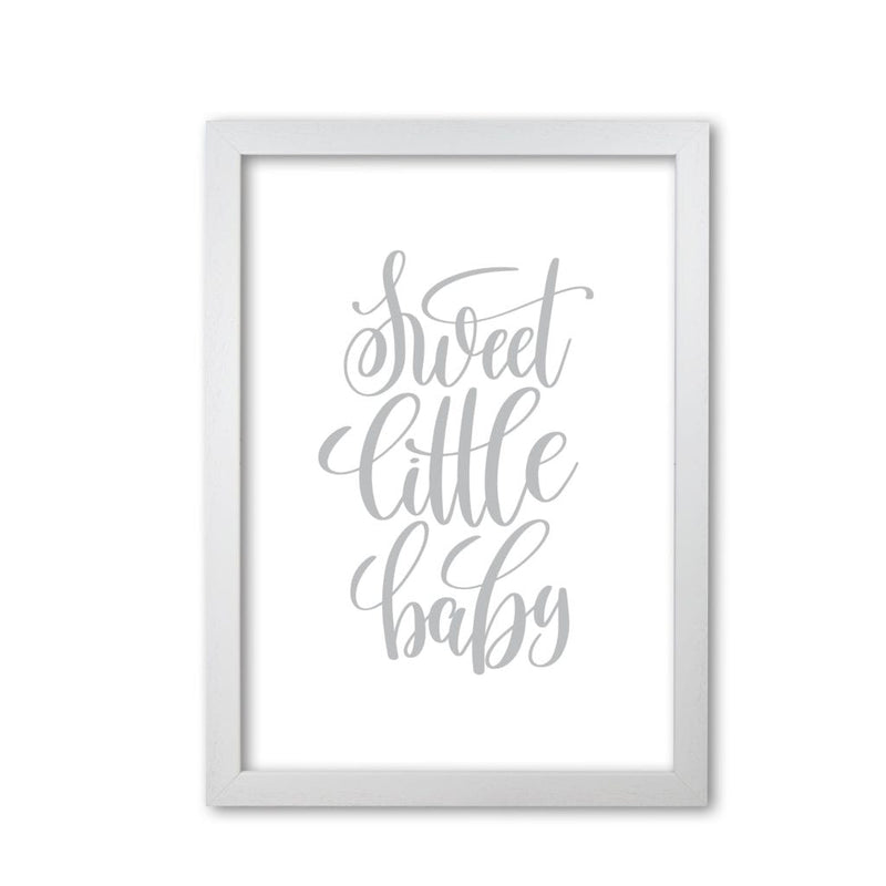 Sweet little baby grey modern fine art print, framed childrens nursey wall art poster