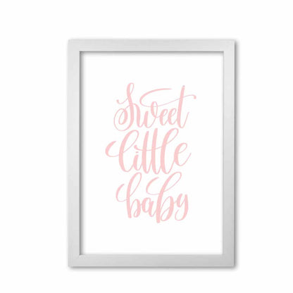 Sweet little baby pink modern fine art print, framed childrens nursey wall art poster