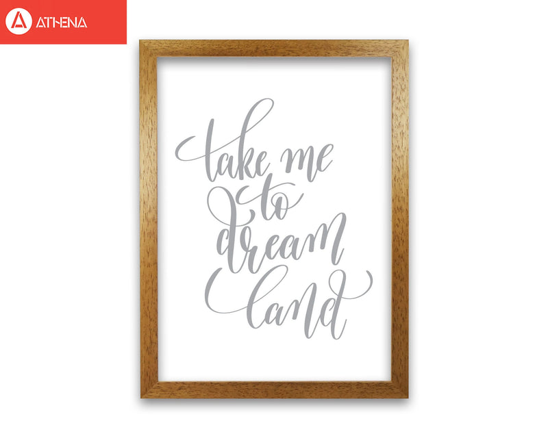 Take me to dream land grey modern fine art print