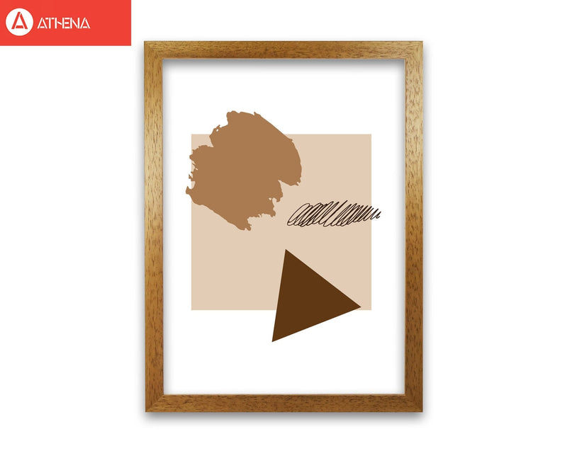 Taupe square mismatch abstract modern fine art print