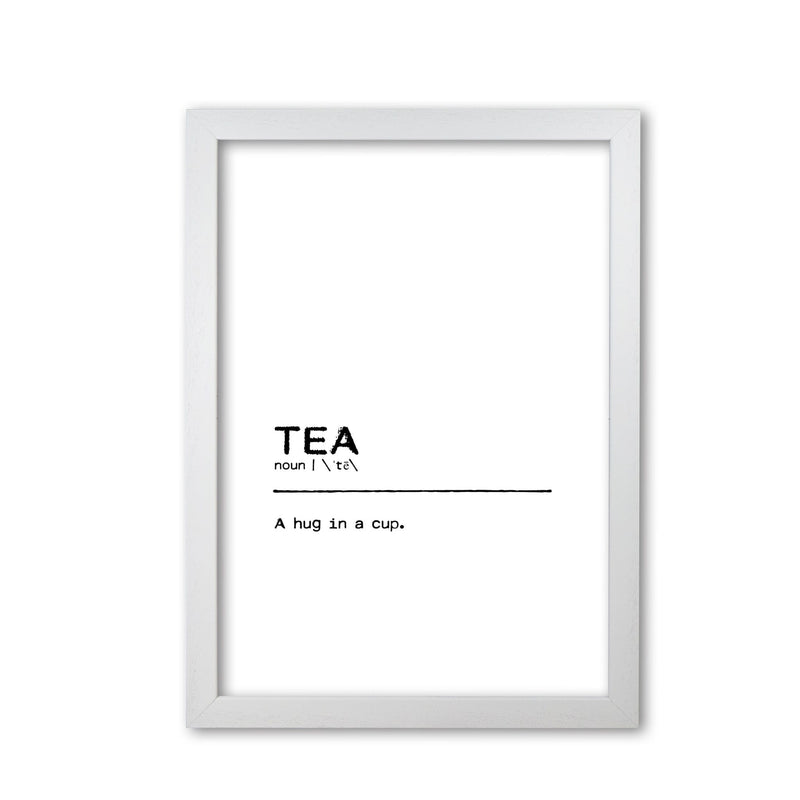 Tea hug definition quote fine art print by orara studio