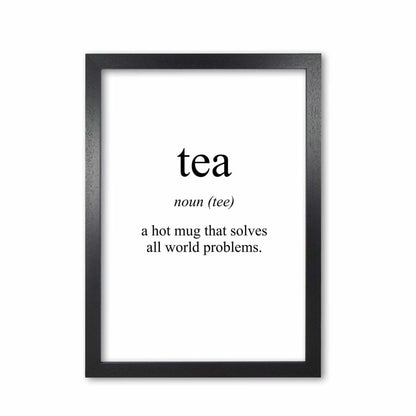 Tea modern fine art print, framed kitchen wall art