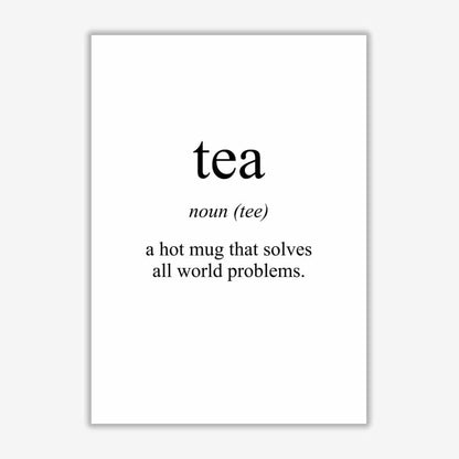 Tea modern fine art print, framed kitchen wall art
