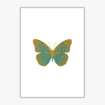 Teal butterfly fine art print by orara studio