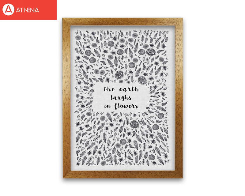 The earth laughs in flowers shakespeare quote fine art print by orara studio