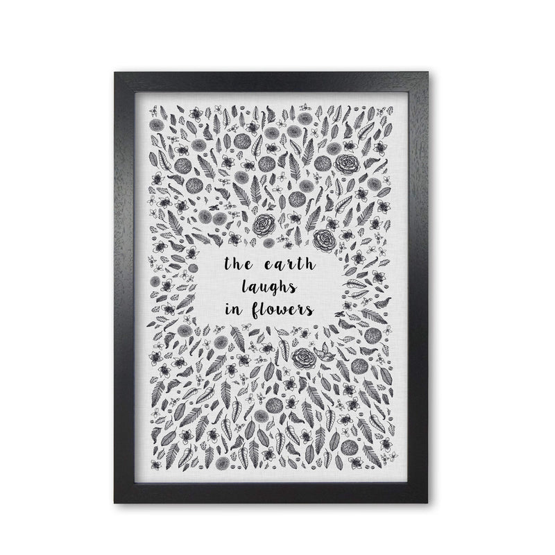 The earth laughs in flowers shakespeare quote fine art print by orara studio