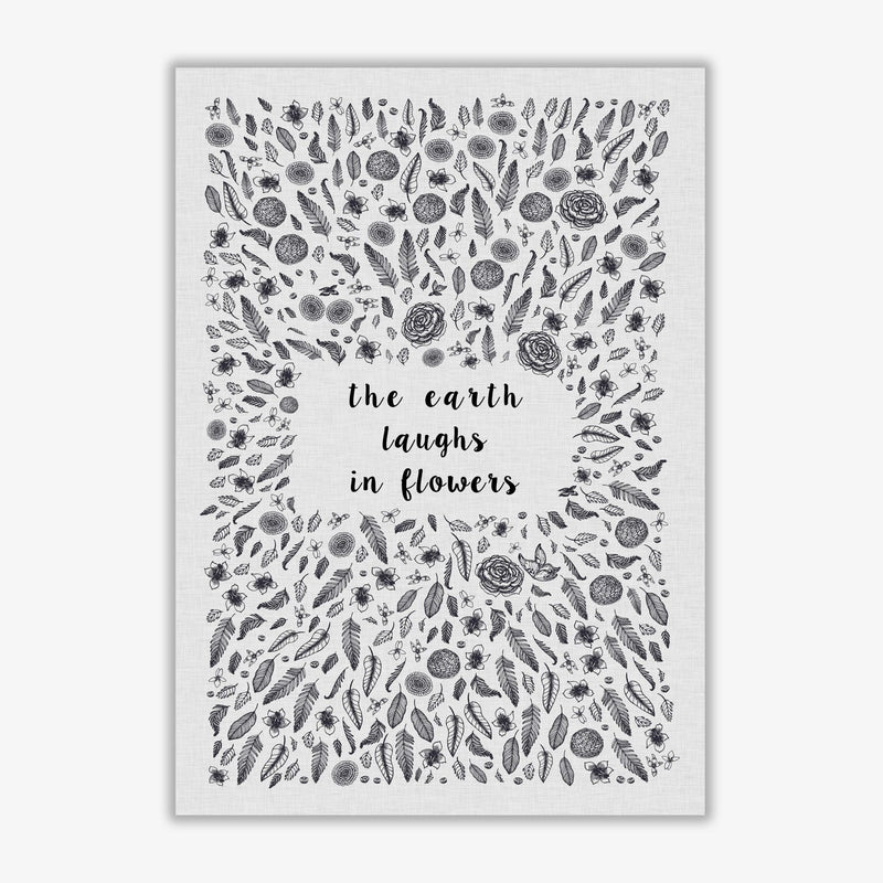 The earth laughs in flowers shakespeare quote fine art print by orara studio