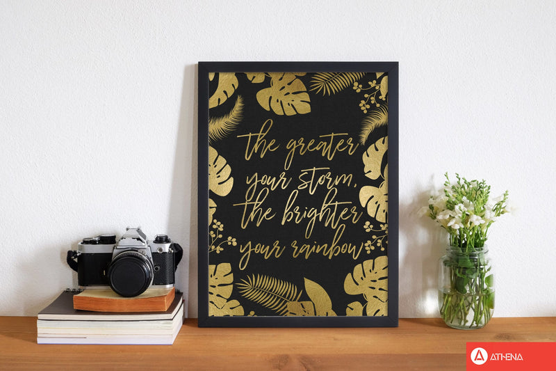 The greater your storm fine art print by orara studio