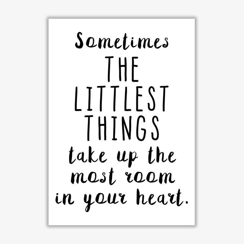 The littlest things black modern fine art print