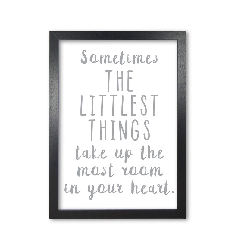 The littlest things grey modern fine art print