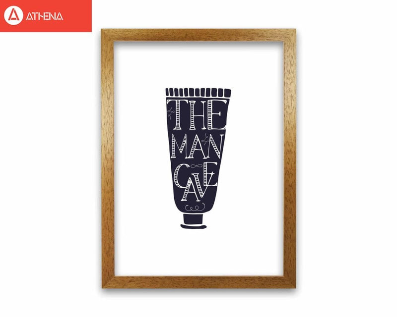 The man cave 1 modern fine art print, framed bathroom wall art