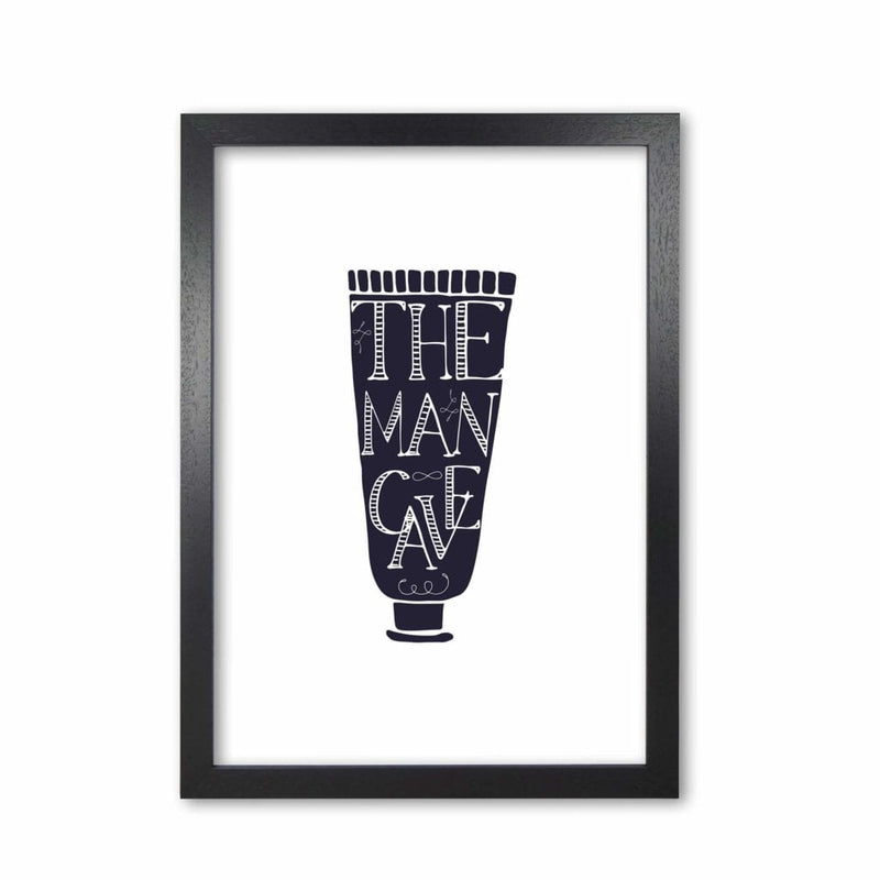 The man cave 1 modern fine art print, framed bathroom wall art