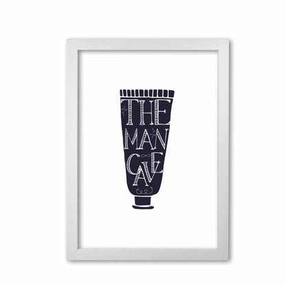 The man cave 1 modern fine art print, framed bathroom wall art