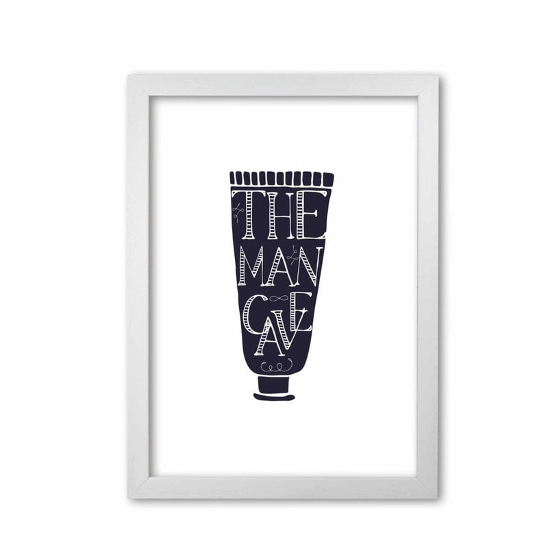 The man cave 1 modern fine art print, framed bathroom wall art