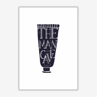 The man cave 1 modern fine art print, framed bathroom wall art