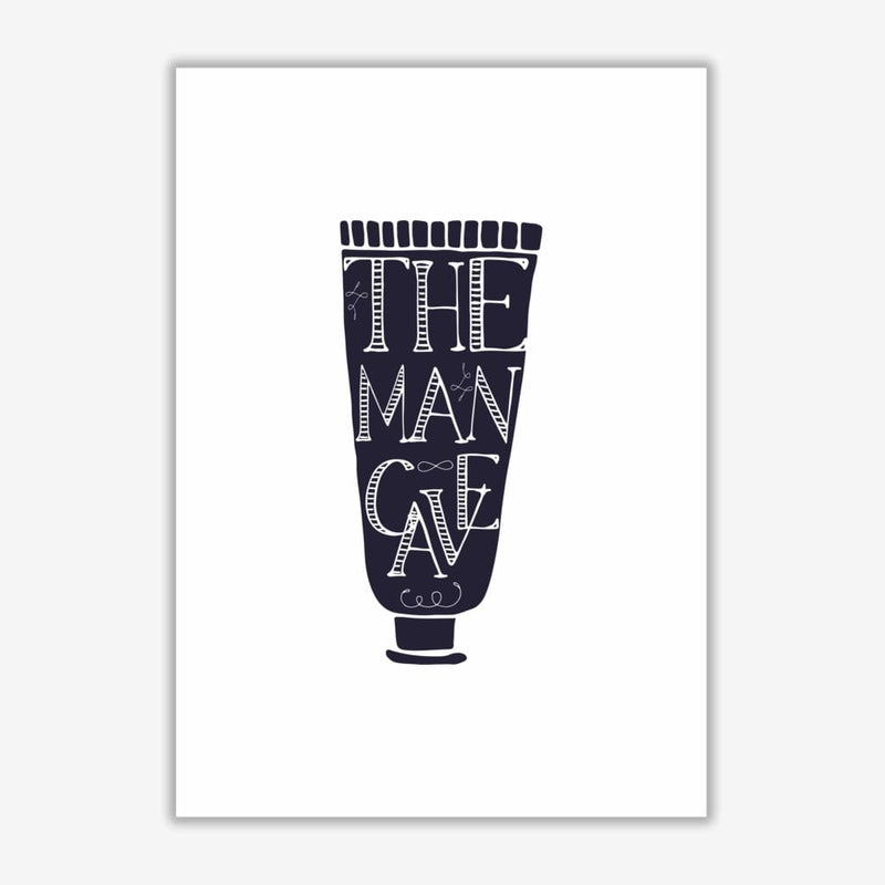 The man cave 1 modern fine art print, framed bathroom wall art