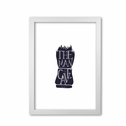 The man cave 2 modern fine art print, framed bathroom wall art
