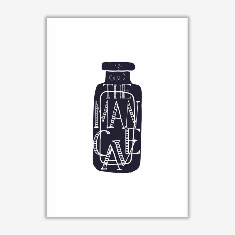 The man cave 3 modern fine art print, framed bathroom wall art
