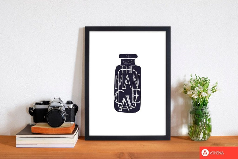 The man cave 3 modern fine art print, framed bathroom wall art