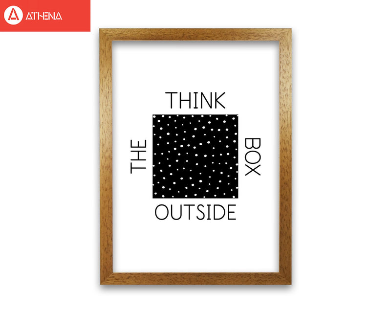 Think outside the box modern fine art print