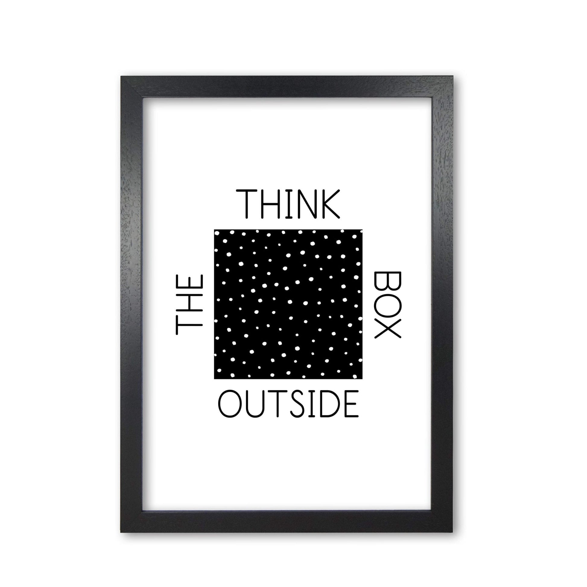 Think outside the box modern fine art print
