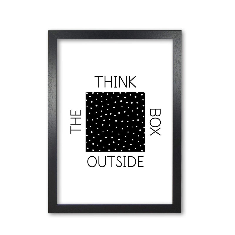 Think outside the box modern fine art print