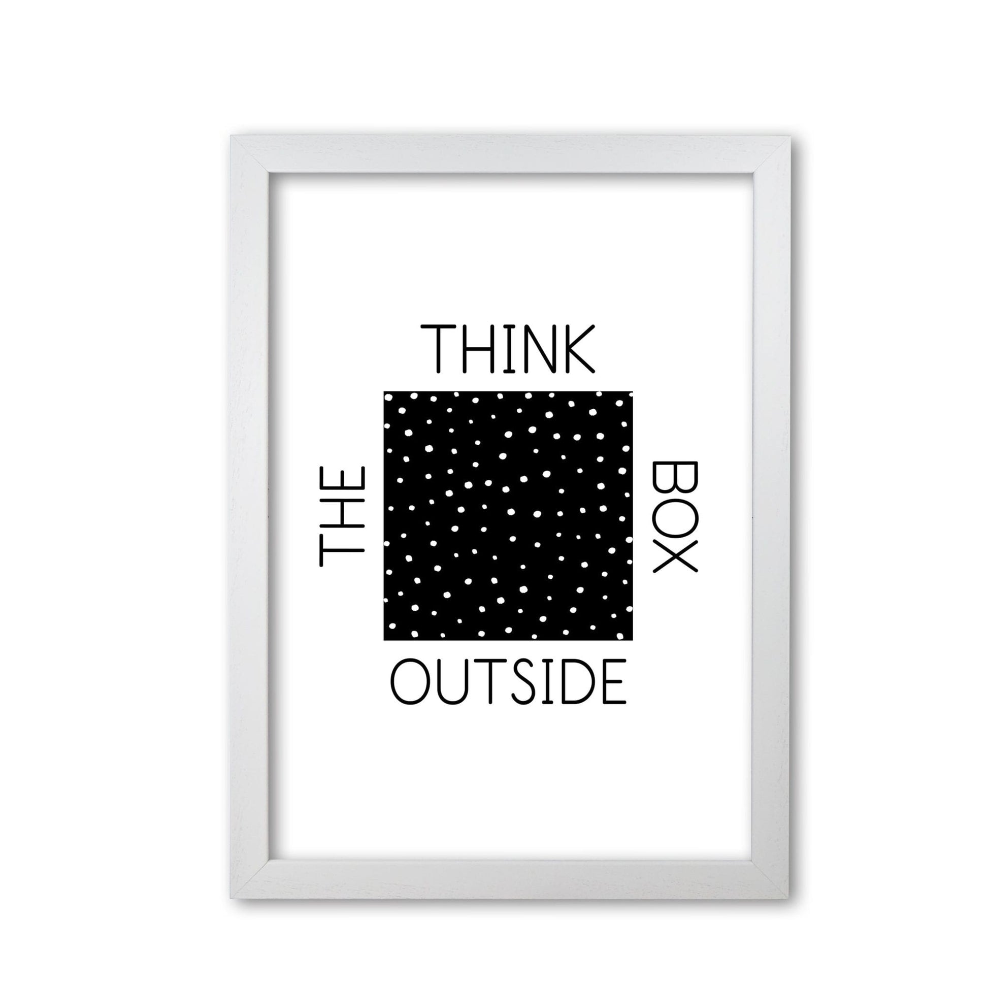 Think outside the box modern fine art print