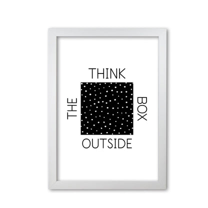 Think outside the box modern fine art print