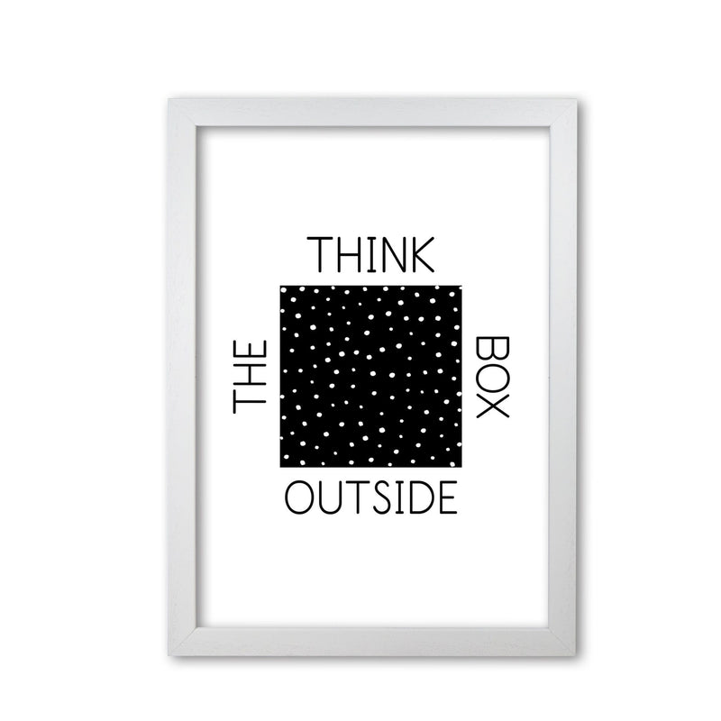 Think outside the box modern fine art print