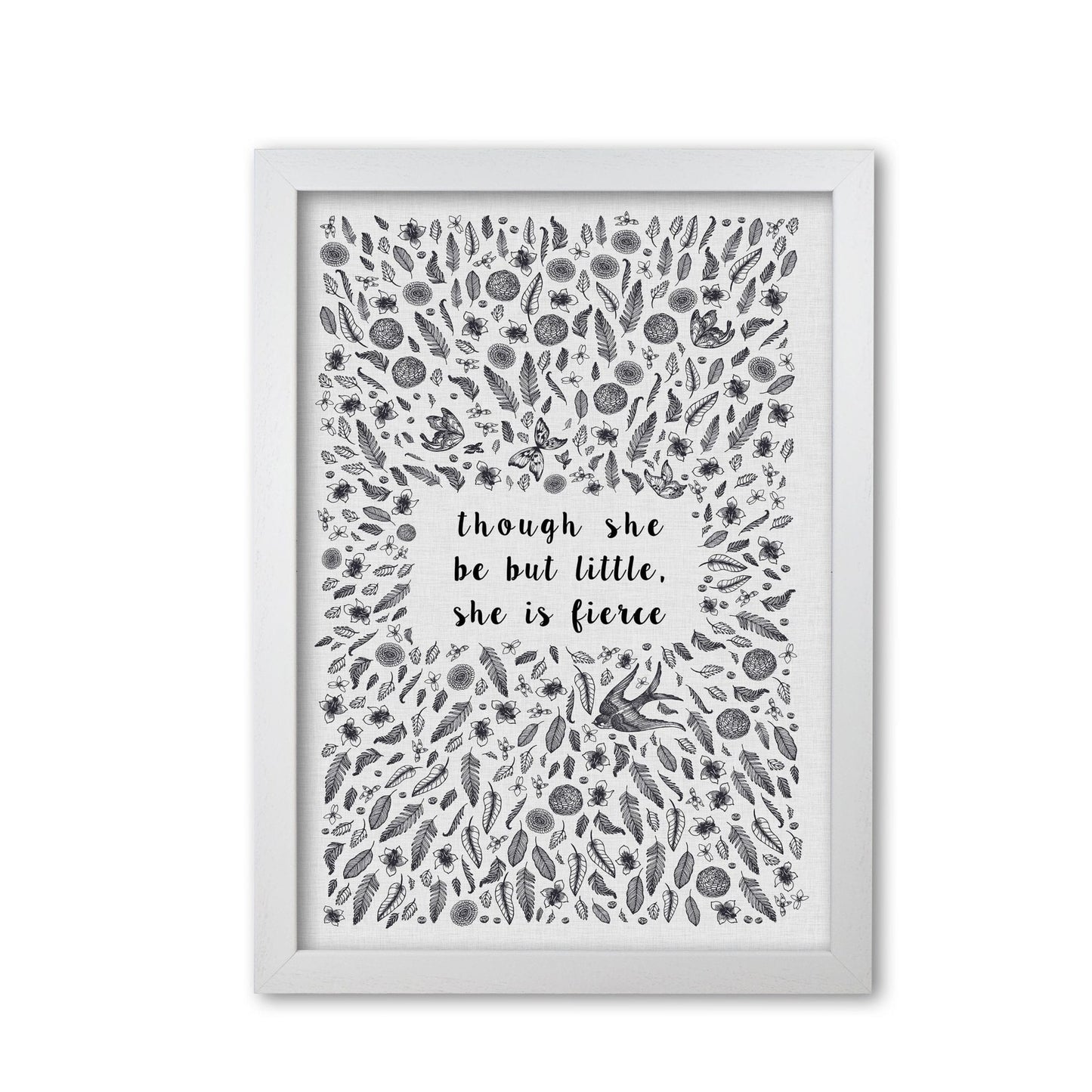 Though she be but little, she is fierce fine art print by orara studio
