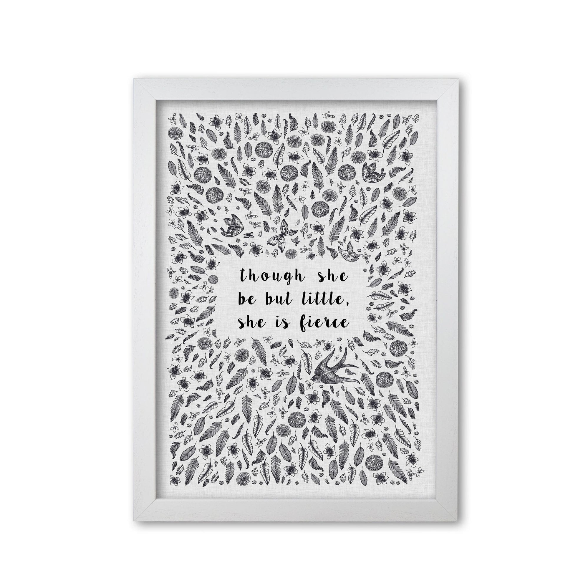 Though she be but little, she is fierce fine art print by orara studio