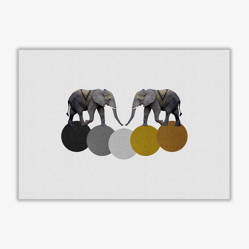 Tribal elephants fine art print by orara studio