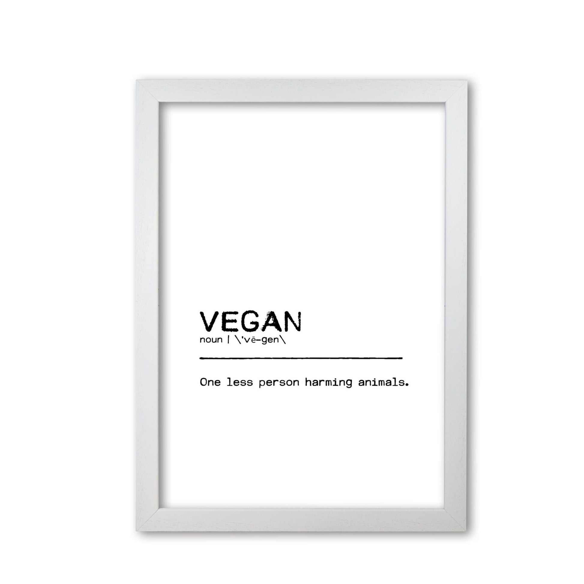 Vegan person definition quote fine art print by orara studio