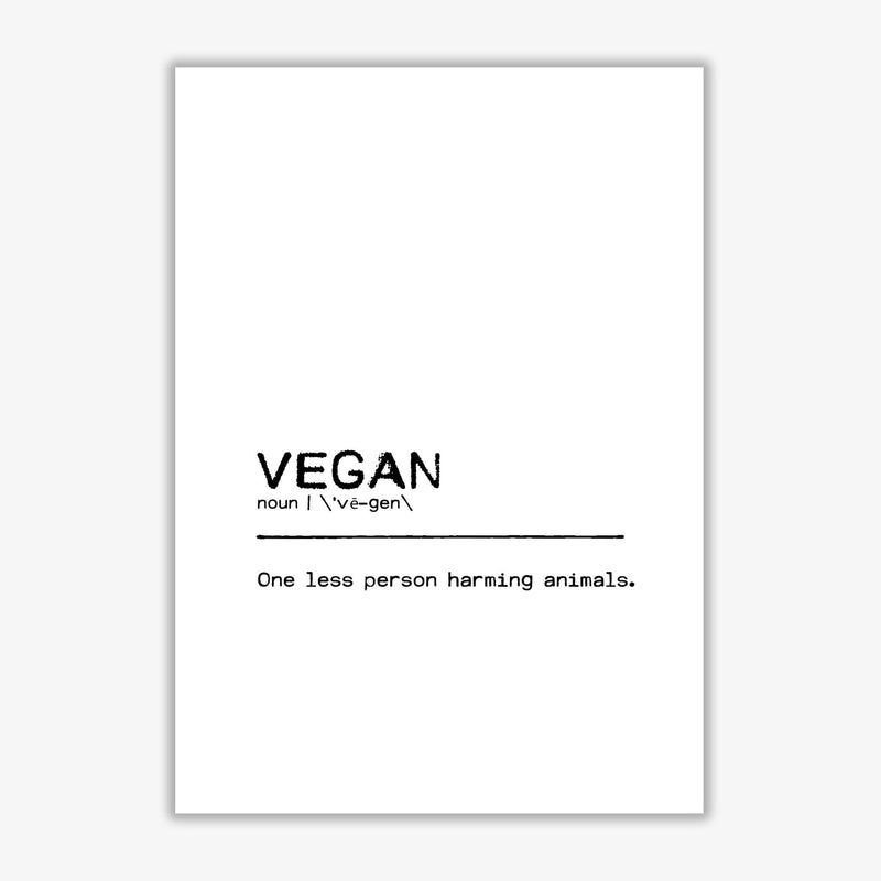 Vegan person definition quote fine art print by orara studio