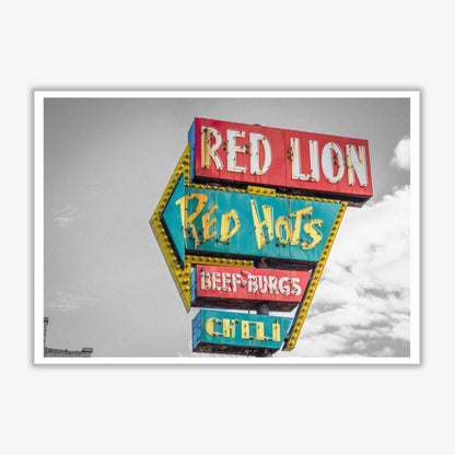 Vintage american billboard modern fine art print