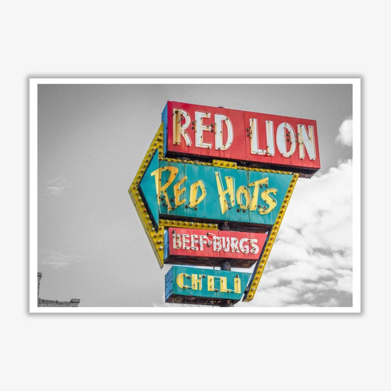 Vintage american billboard modern fine art print