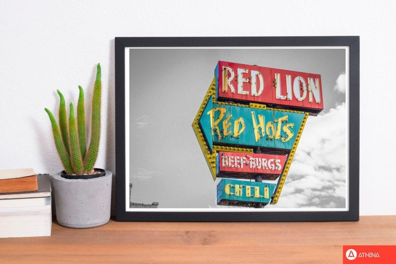 Vintage american billboard modern fine art print