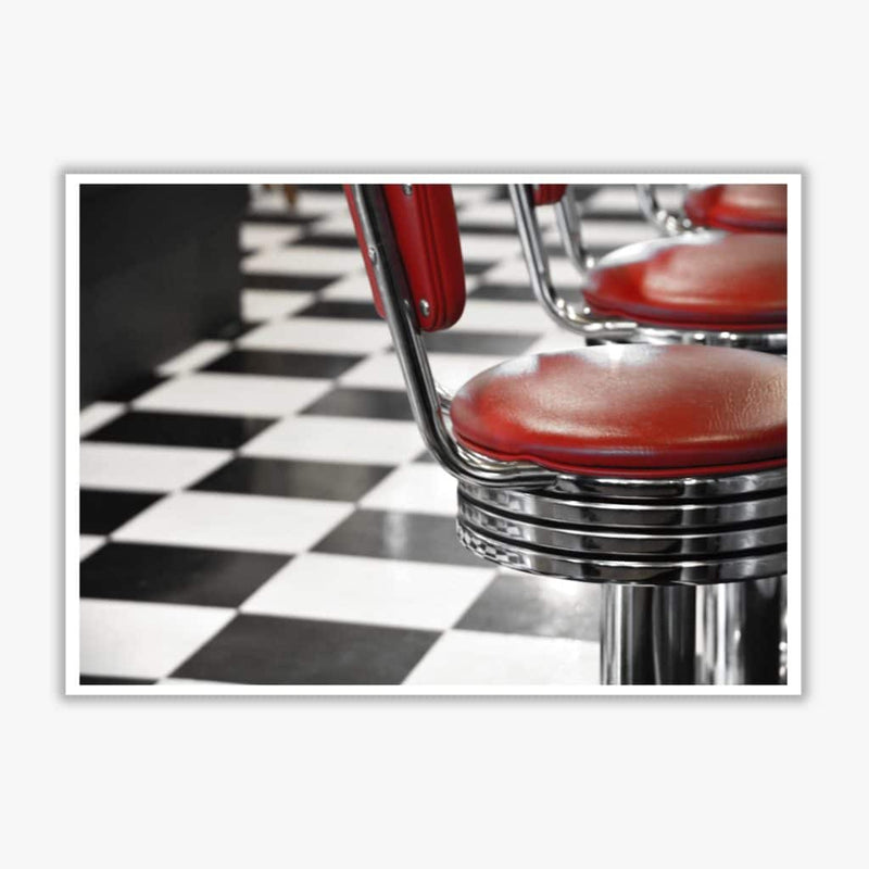 Vintage american diner modern fine art print