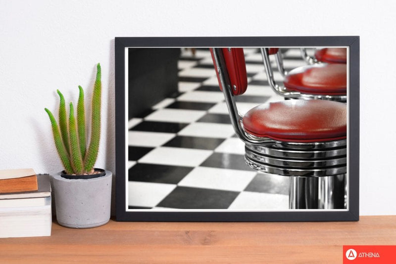 Vintage american diner modern fine art print