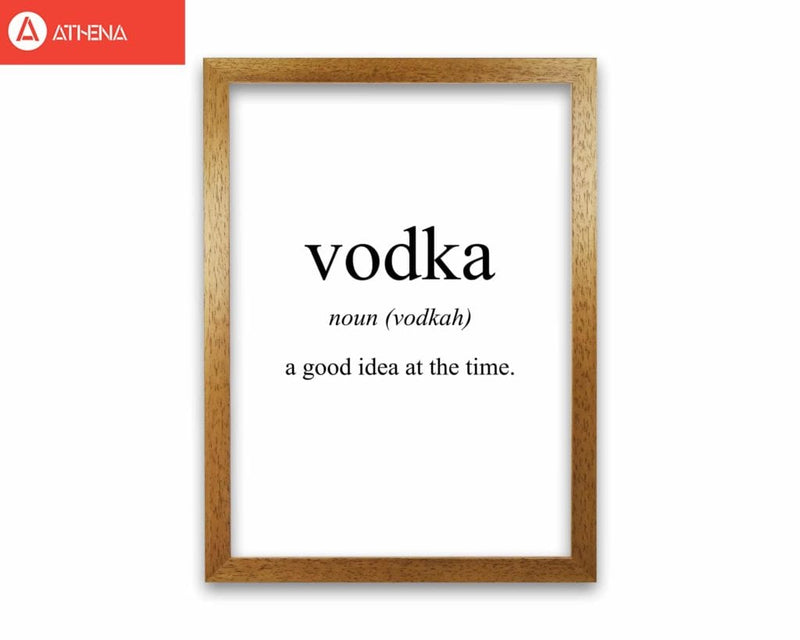 Vodka modern fine art print, framed kitchen wall art