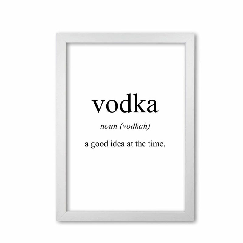 Vodka modern fine art print, framed kitchen wall art