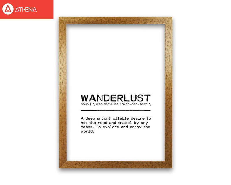 Wanderlust desire definition quote fine art print by orara studio