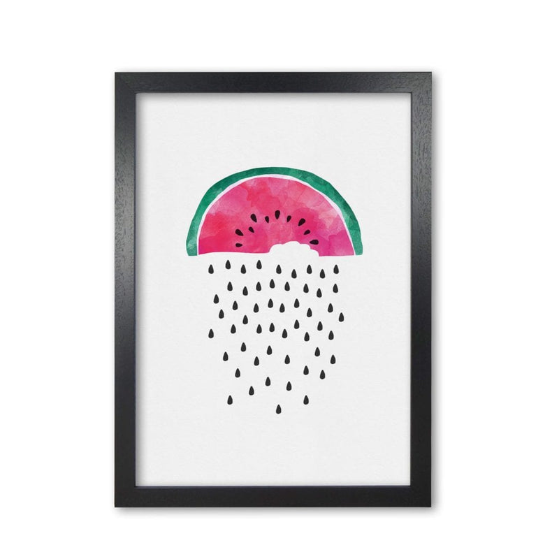Watermelon rain fine art print by orara studio, framed kitchen wall art