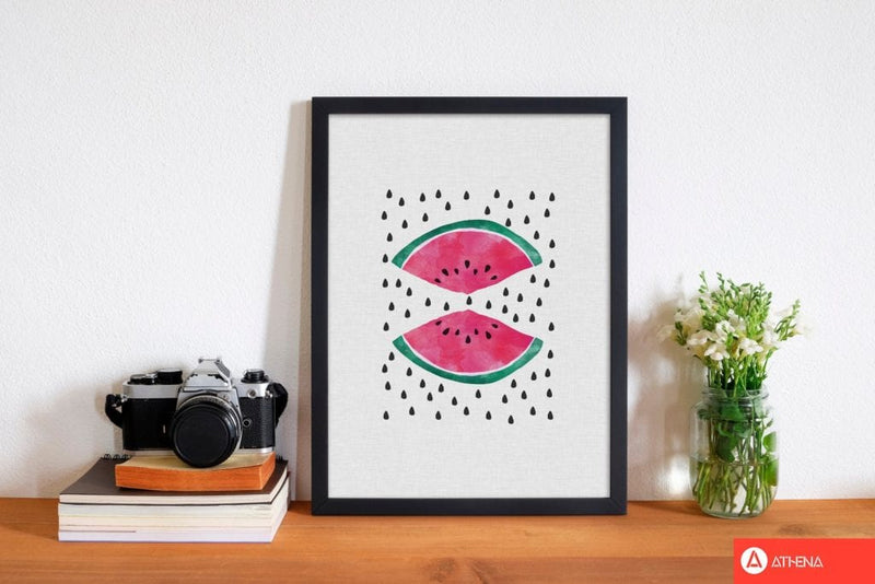 Watermelon slices fine art print by orara studio, framed kitchen wall art