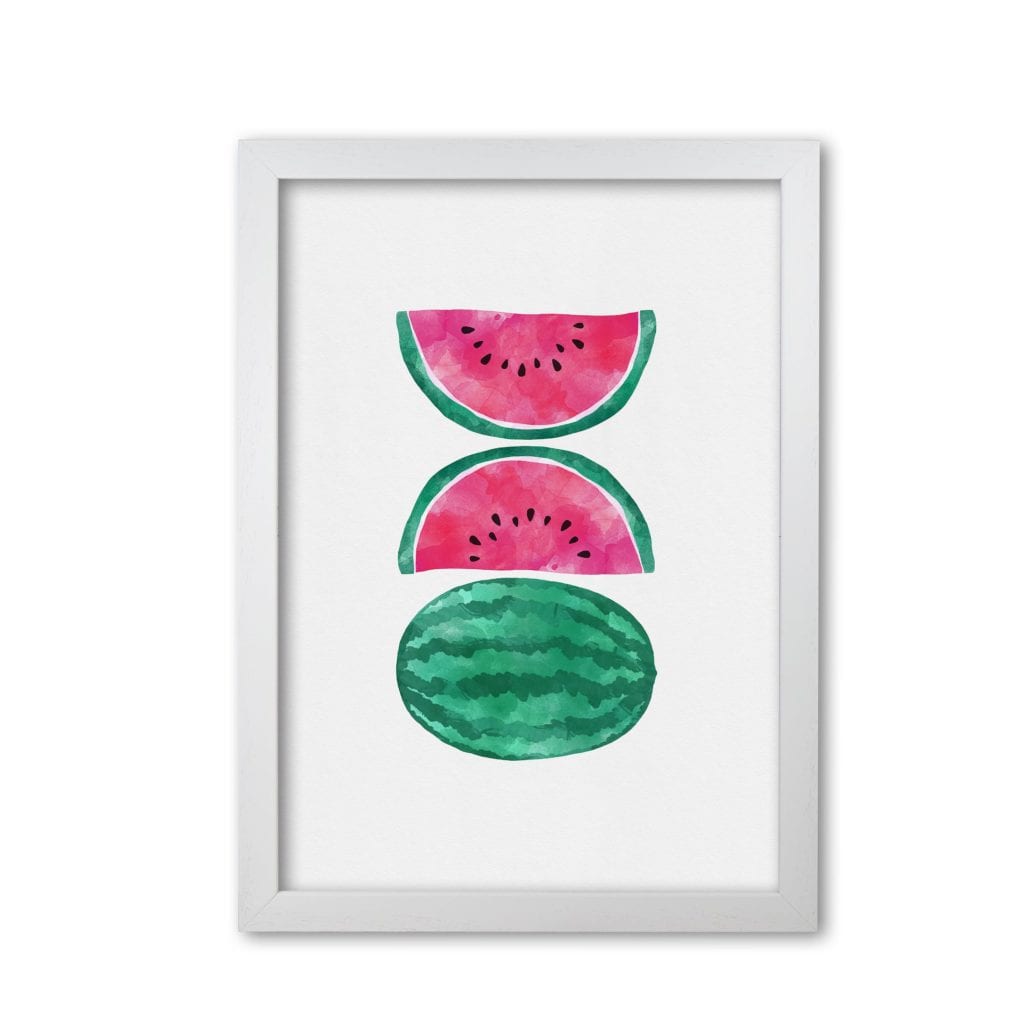 Watermelons fine art print by orara studio, framed kitchen wall art