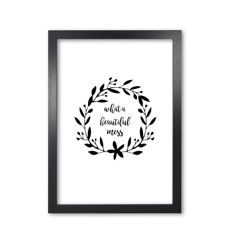What a beautiful mess illustration fine art print by orara studio