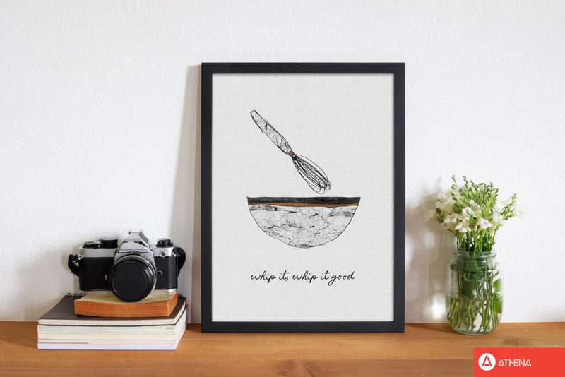 Whip it good fine art print by orara studio, framed kitchen wall art