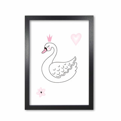 White swan modern fine art print